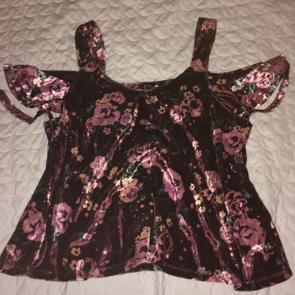 Velvet Crop Top🍇